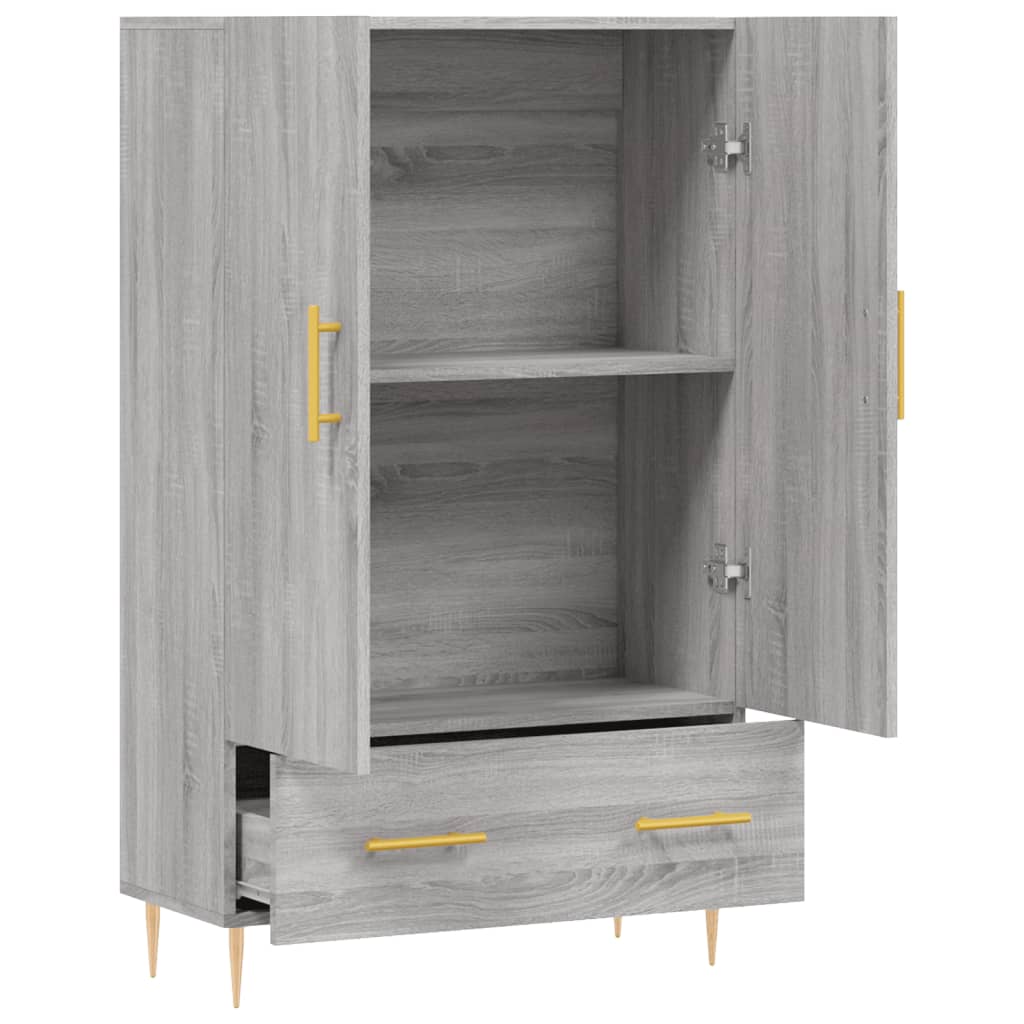 Highboard Grey Sonoma 69.5x31x115 cm Engineered Wood