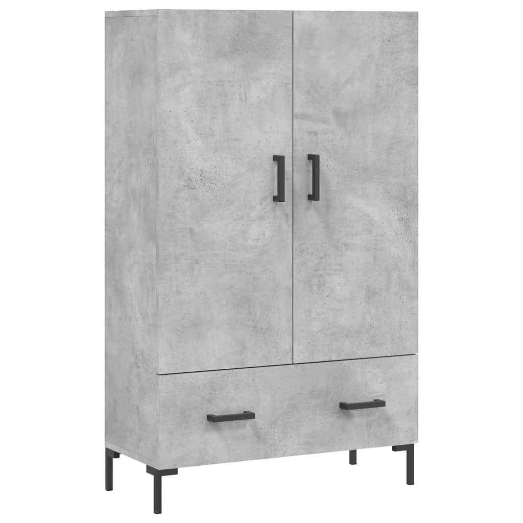 Highboard Concrete Grey 69.5x31x115 cm Engineered Wood