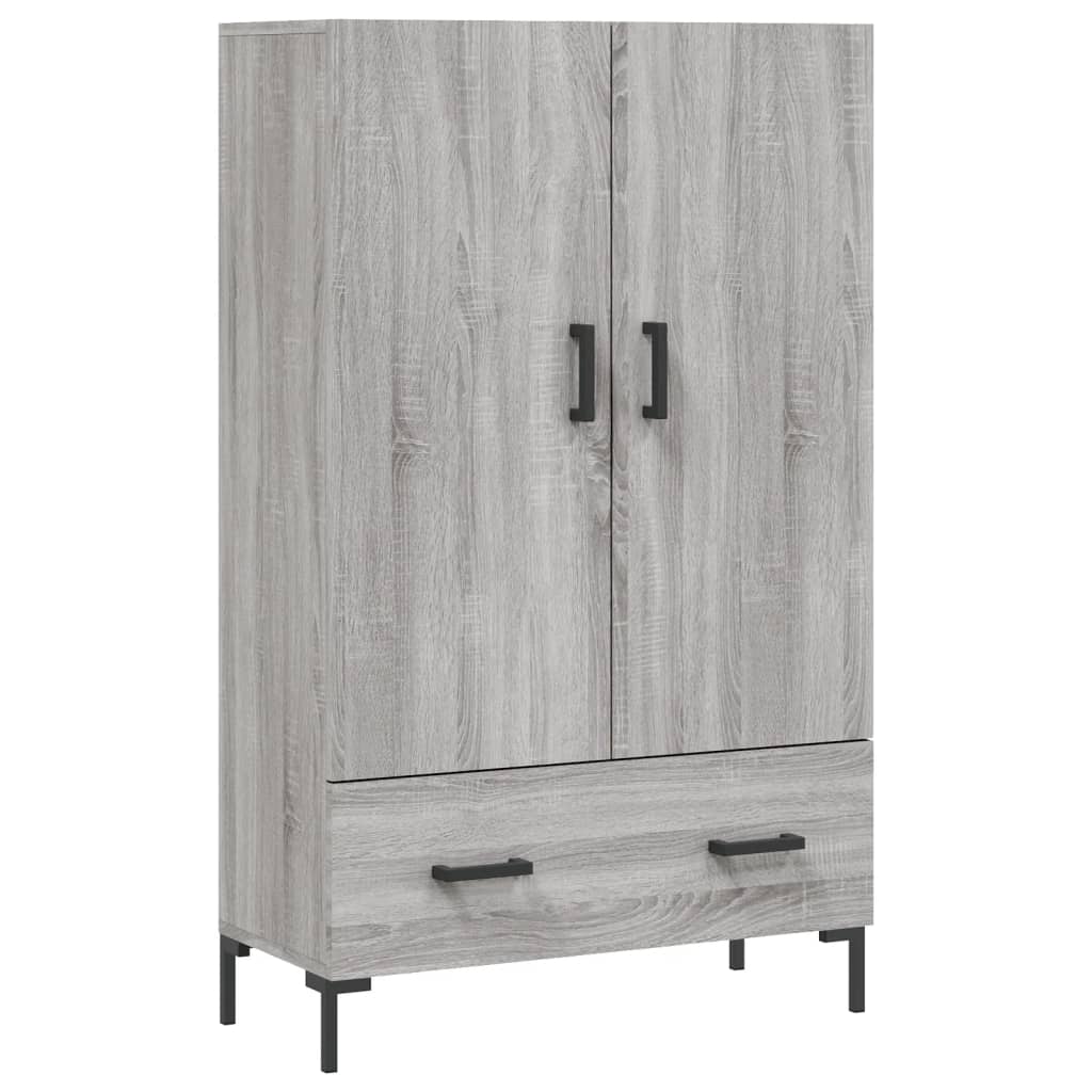 Highboard Grey Sonoma 69.5x31x115 cm Engineered Wood