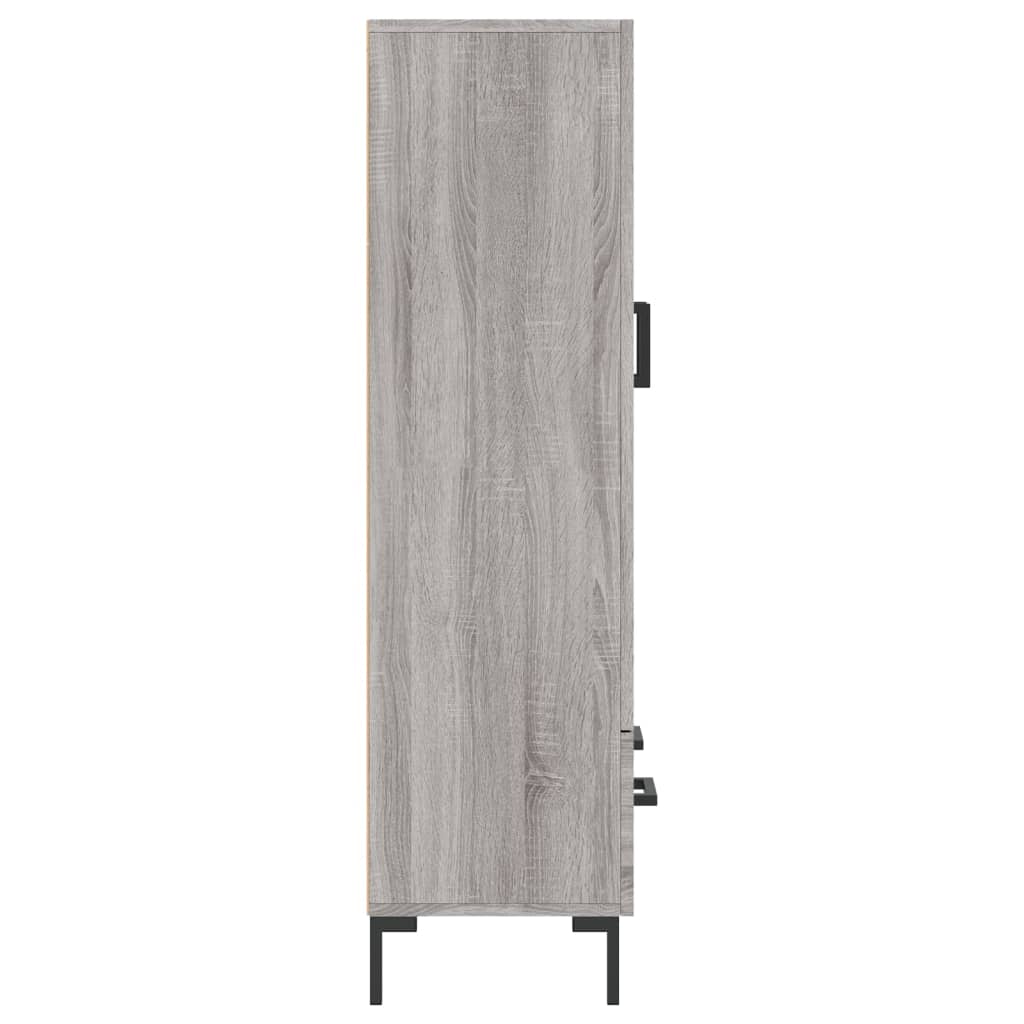 Highboard Grey Sonoma 69.5x31x115 cm Engineered Wood