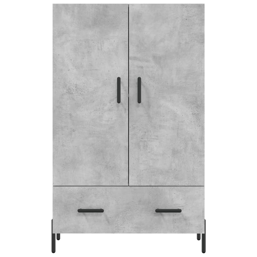 Highboard Concrete Grey 69.5x31x115 cm Engineered Wood