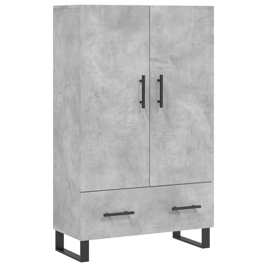 Highboard Concrete Grey 69.5x31x115 cm Engineered Wood