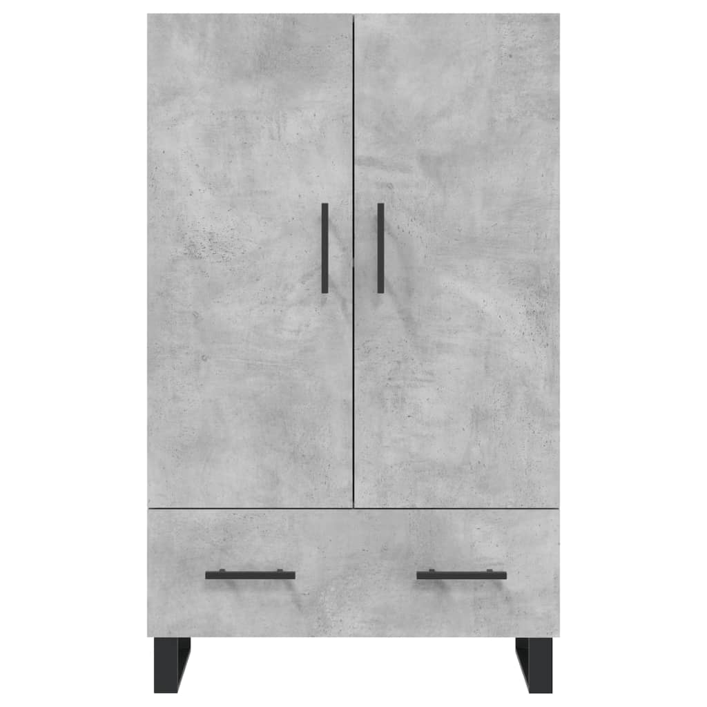 Highboard Concrete Grey 69.5x31x115 cm Engineered Wood