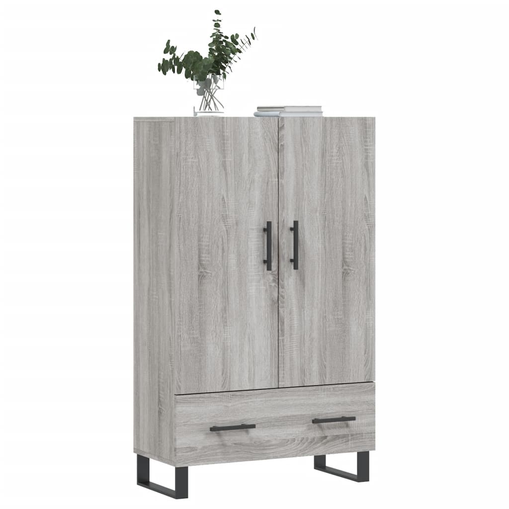 Highboard Grey Sonoma 69.5x31x115 cm Engineered Wood