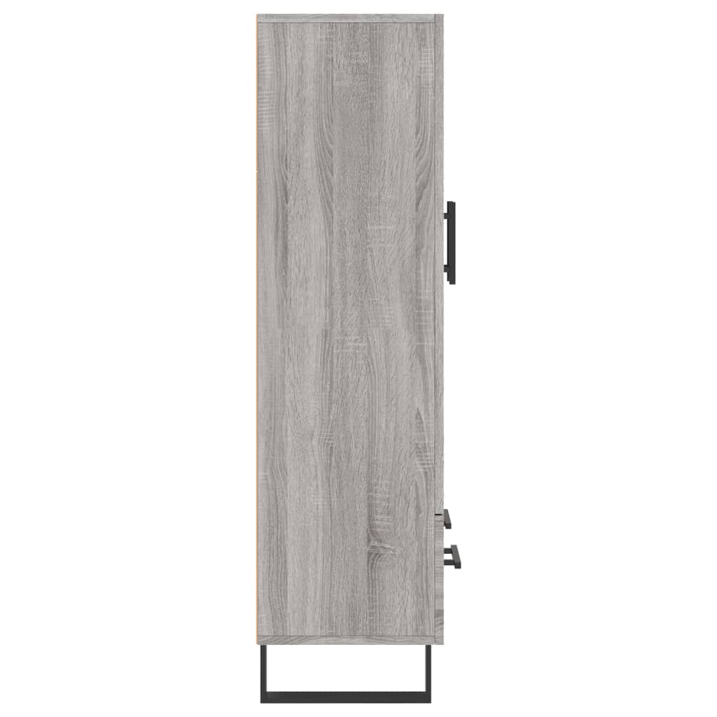 Highboard Grey Sonoma 69.5x31x115 cm Engineered Wood