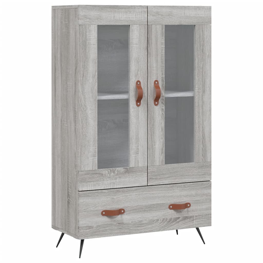Highboard Grey Sonoma 69.5x31x115 cm Engineered Wood