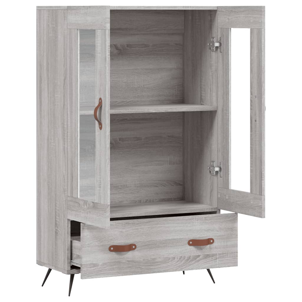 Highboard Grey Sonoma 69.5x31x115 cm Engineered Wood