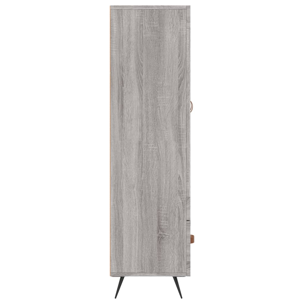 Highboard Grey Sonoma 69.5x31x115 cm Engineered Wood
