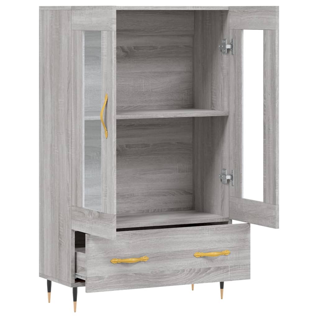 Highboard Grey Sonoma 69.5x31x115 cm Engineered Wood