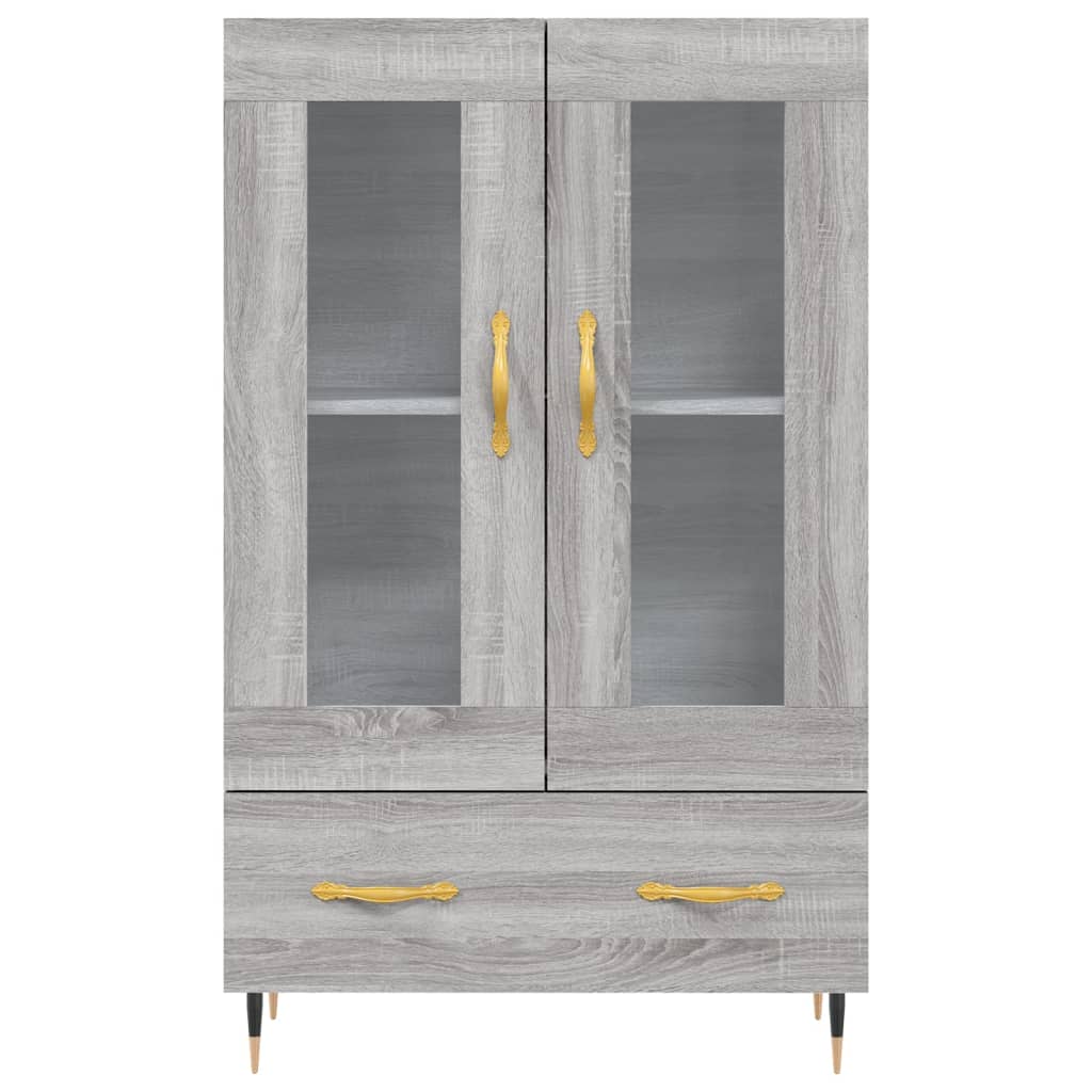 Highboard Grey Sonoma 69.5x31x115 cm Engineered Wood