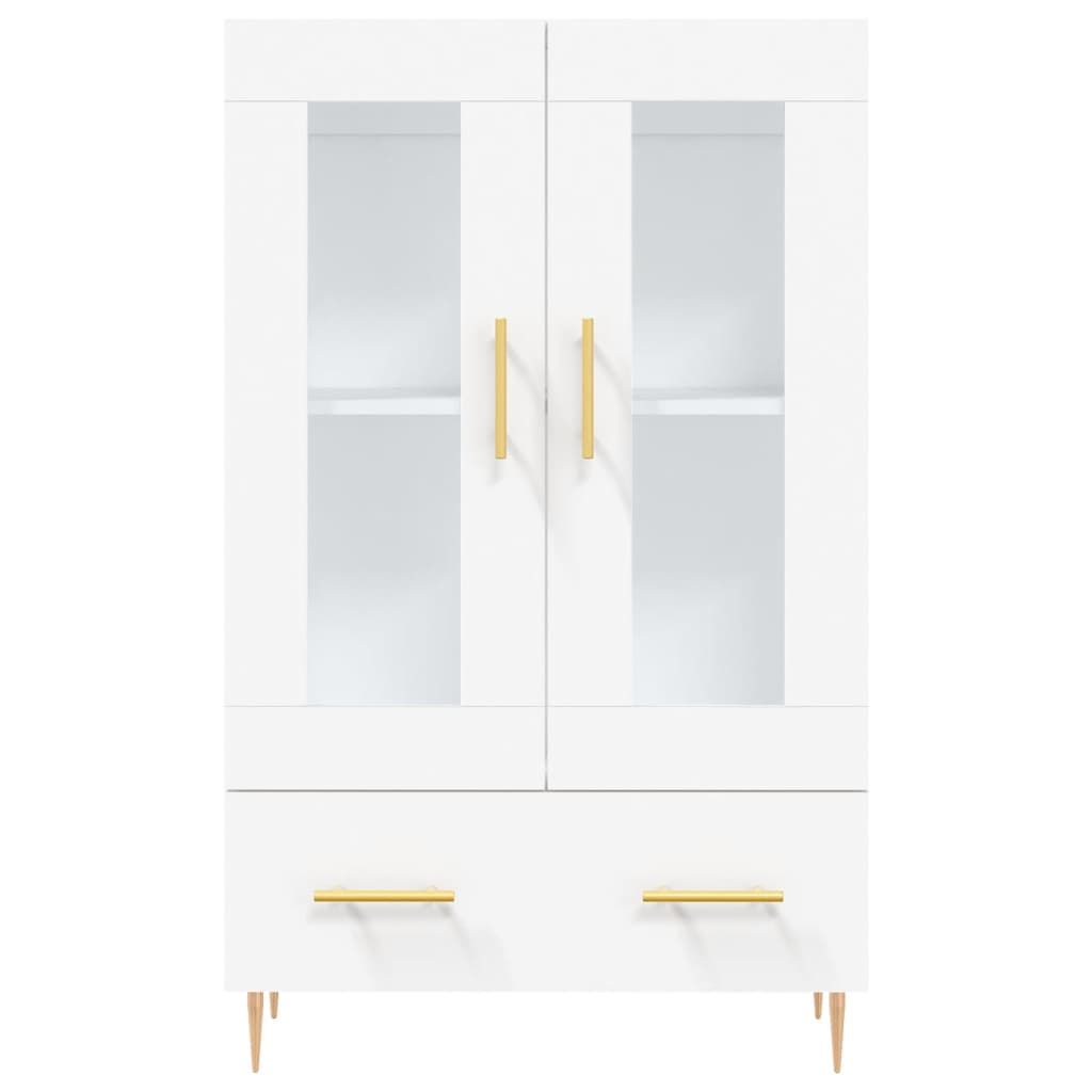 Highboard White 69.5x31x115 cm Engineered Wood