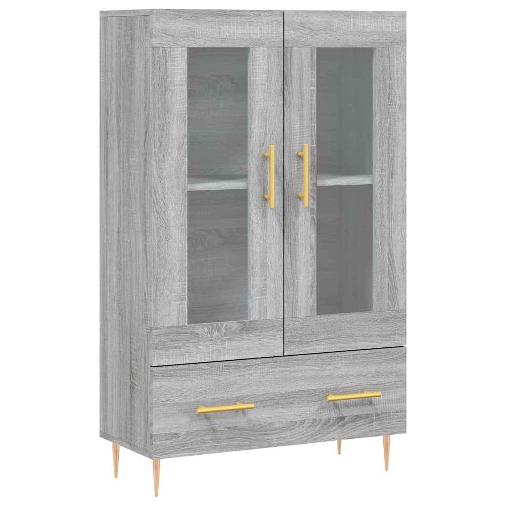 Highboard Grey Sonoma 69.5x31x115 cm Engineered Wood