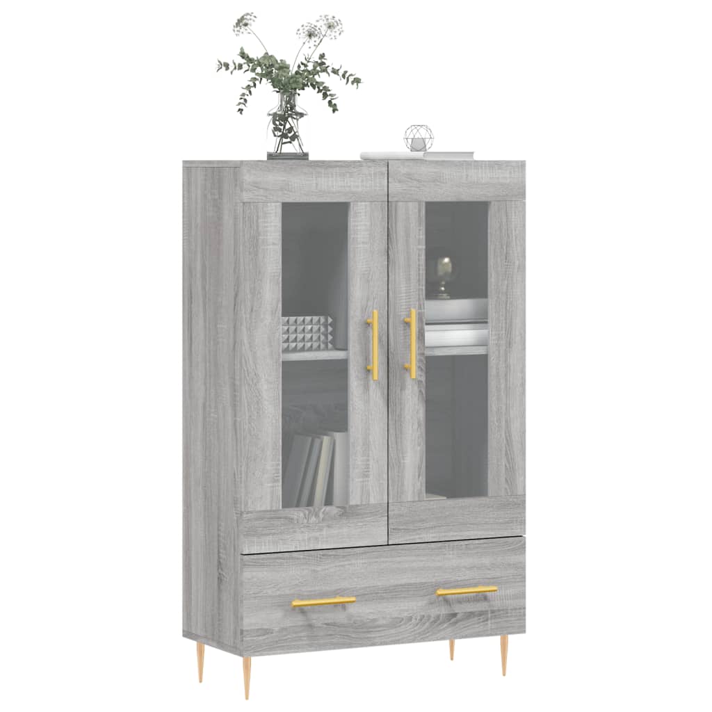 Highboard Grey Sonoma 69.5x31x115 cm Engineered Wood