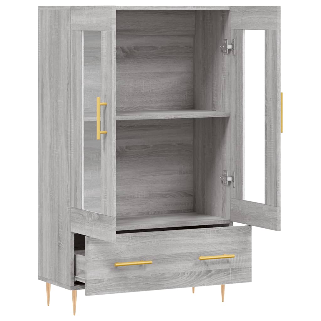 Highboard Grey Sonoma 69.5x31x115 cm Engineered Wood