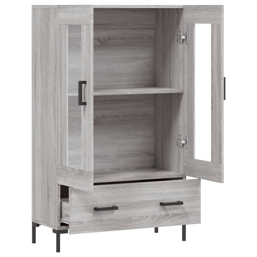 Highboard Grey Sonoma 69.5x31x115 cm Engineered Wood
