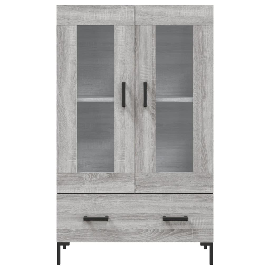 Highboard Grey Sonoma 69.5x31x115 cm Engineered Wood