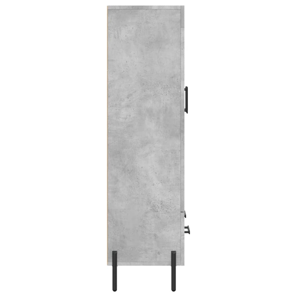 Highboard Concrete Grey 69.5x31x115 cm Engineered Wood