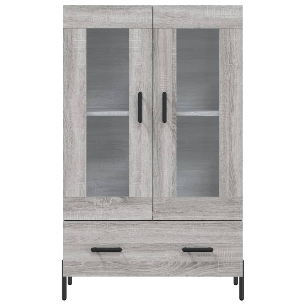 Highboard Grey Sonoma 69.5x31x115 cm Engineered Wood