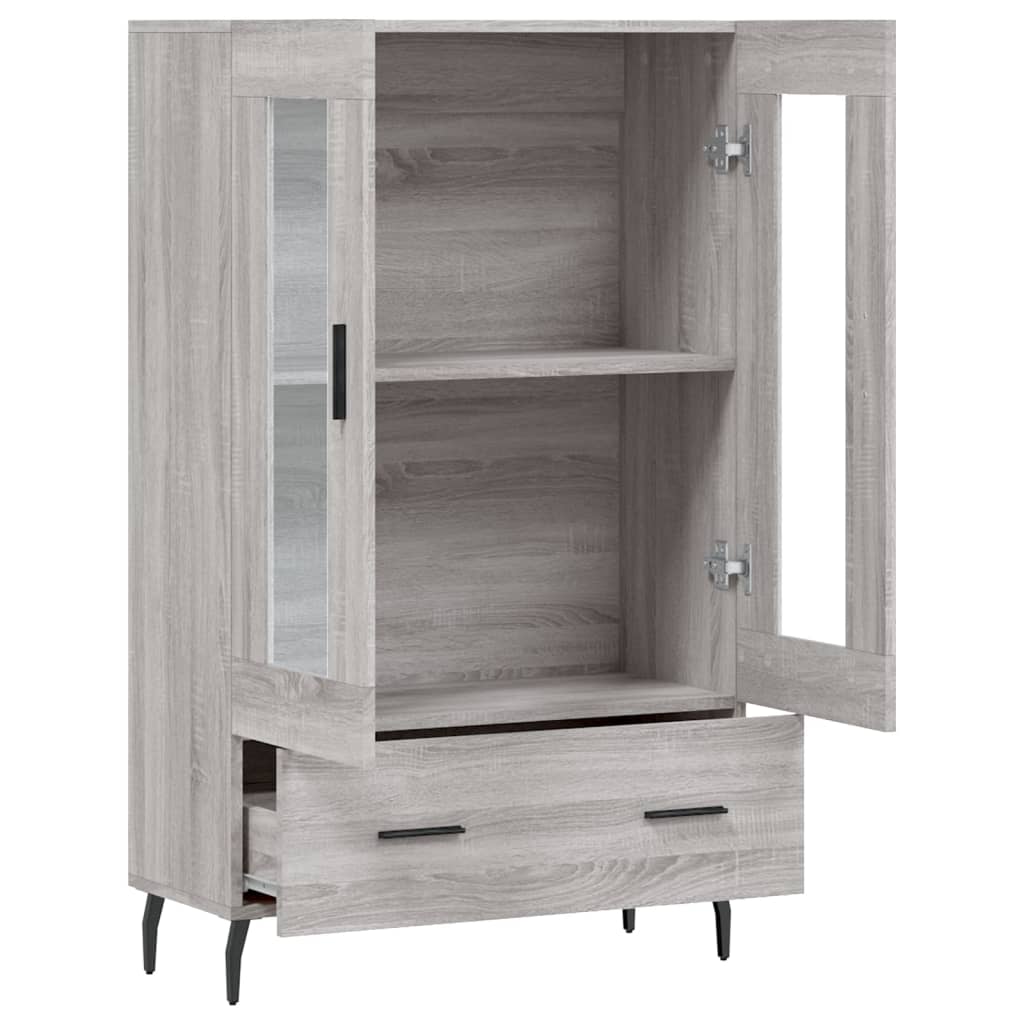 Highboard Grey Sonoma 69.5x31x115 cm Engineered Wood