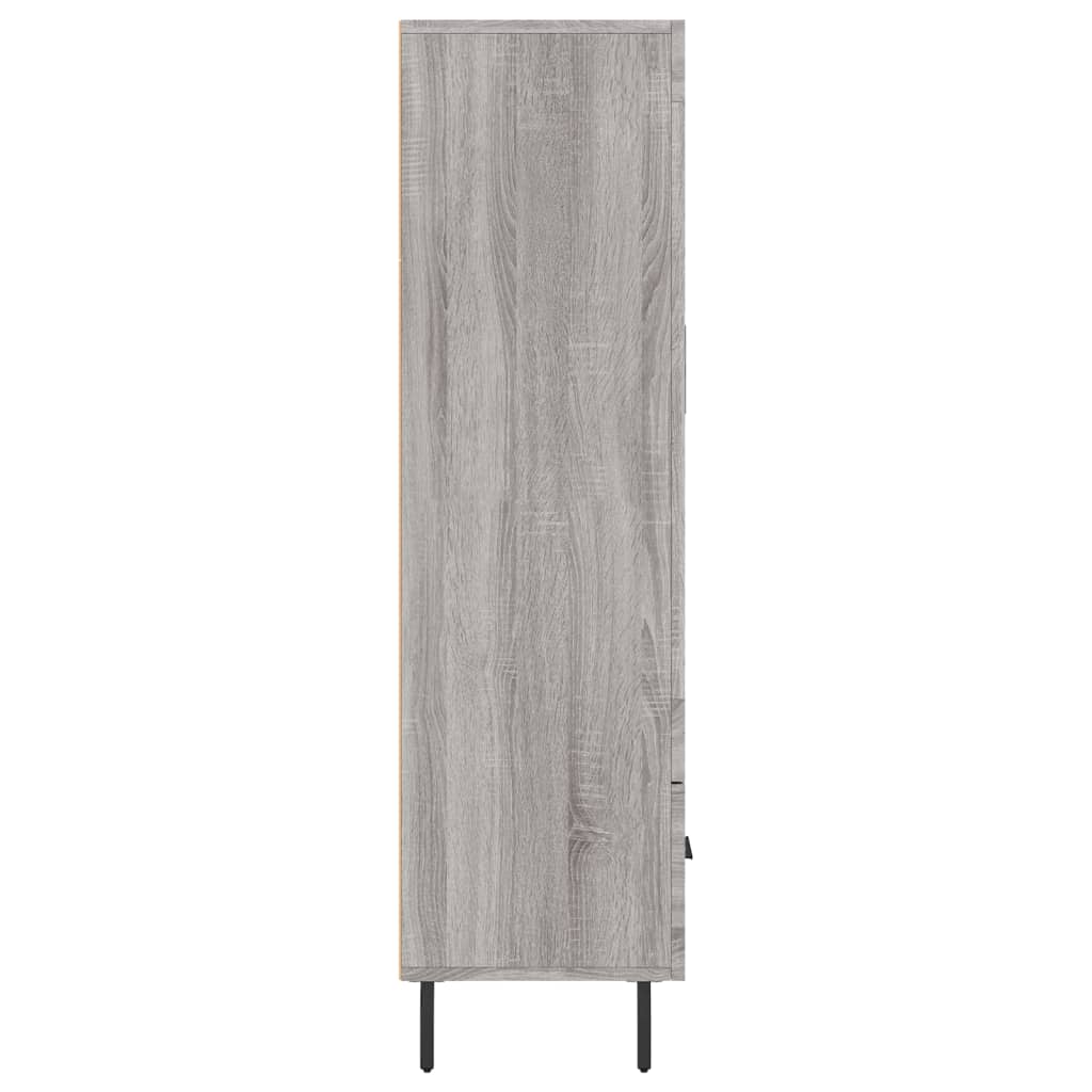Highboard Grey Sonoma 69.5x31x115 cm Engineered Wood
