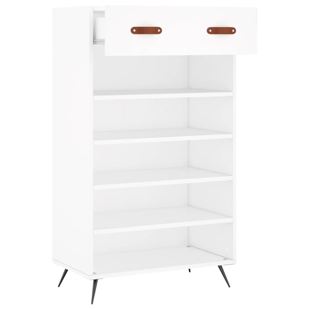 Shoe Cabinet White 60x35x105 cm Engineered Wood