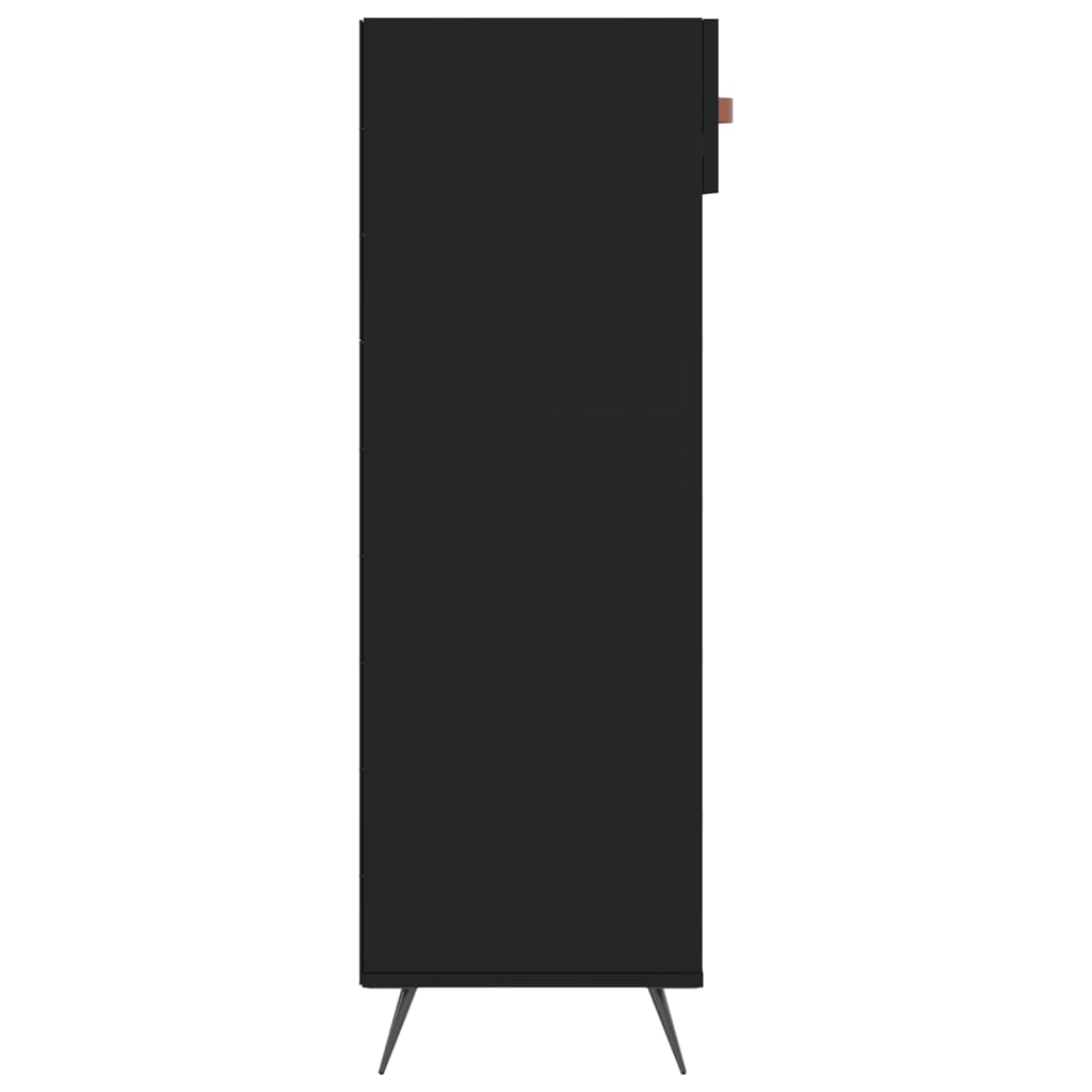 Shoe Cabinet Black 60x35x105 cm Engineered Wood