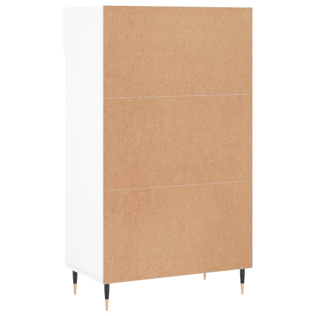Shoe Cabinet White 60x35x105 cm Engineered Wood