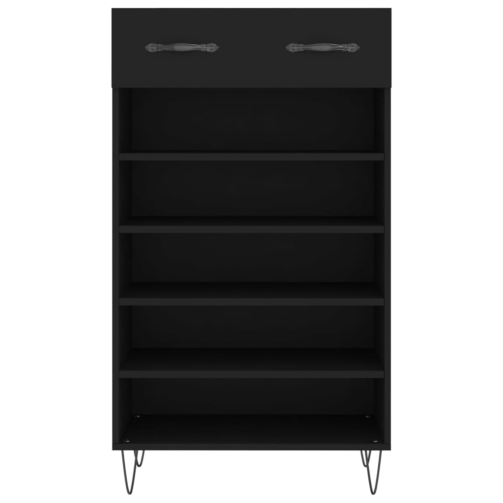 Shoe Cabinet Black 60x35x105 cm Engineered Wood