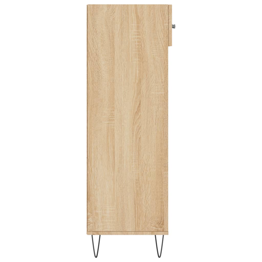 Shoe Cabinet Sonoma Oak 60x35x105 cm Engineered Wood