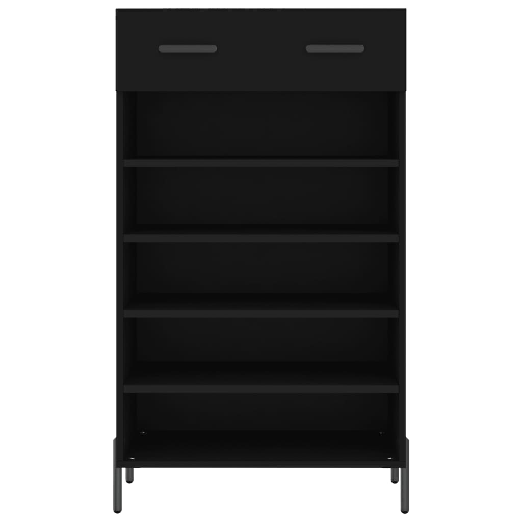 Shoe Cabinet Black 60x35x105 cm Engineered Wood