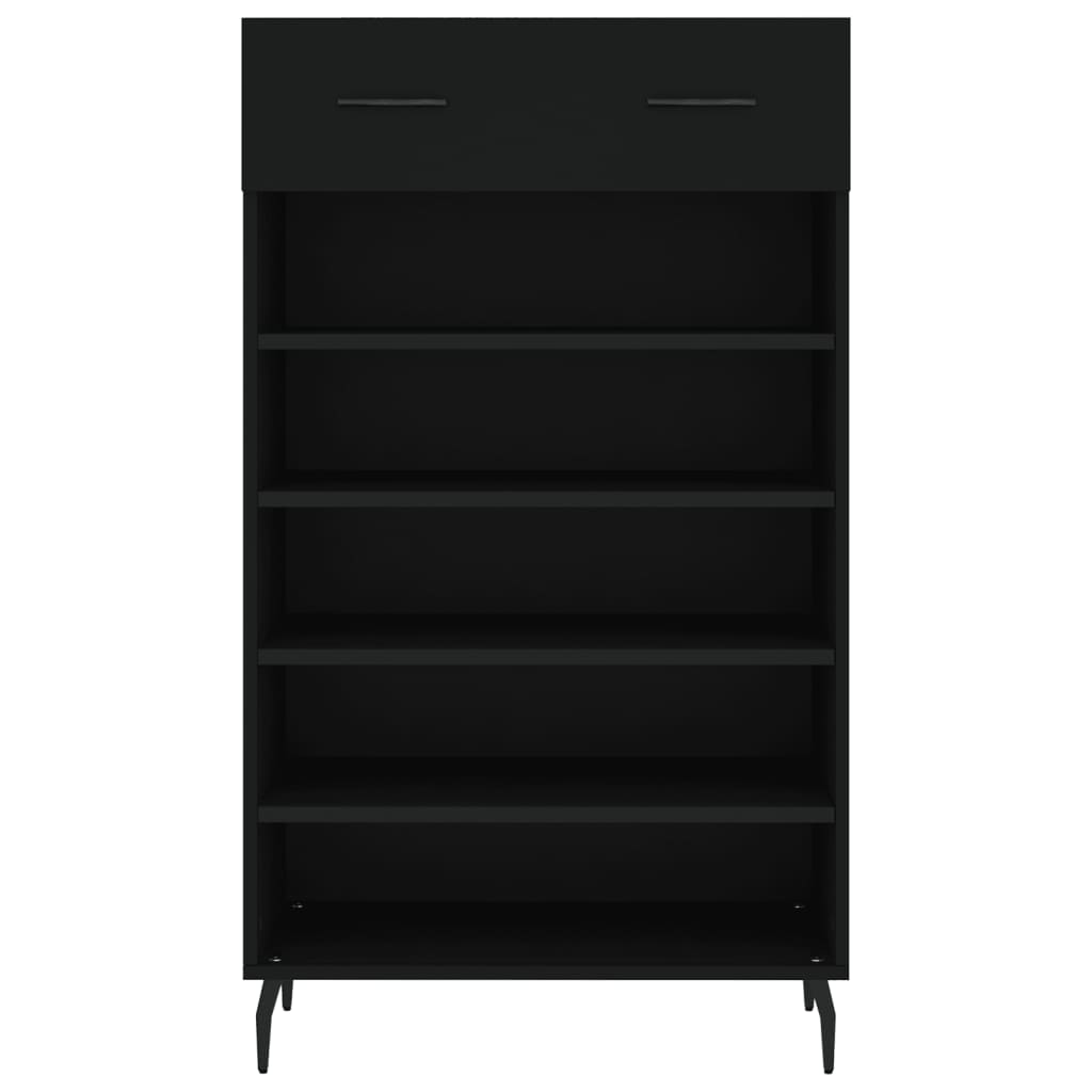 Shoe Cabinet Black 60x35x105 cm Engineered Wood