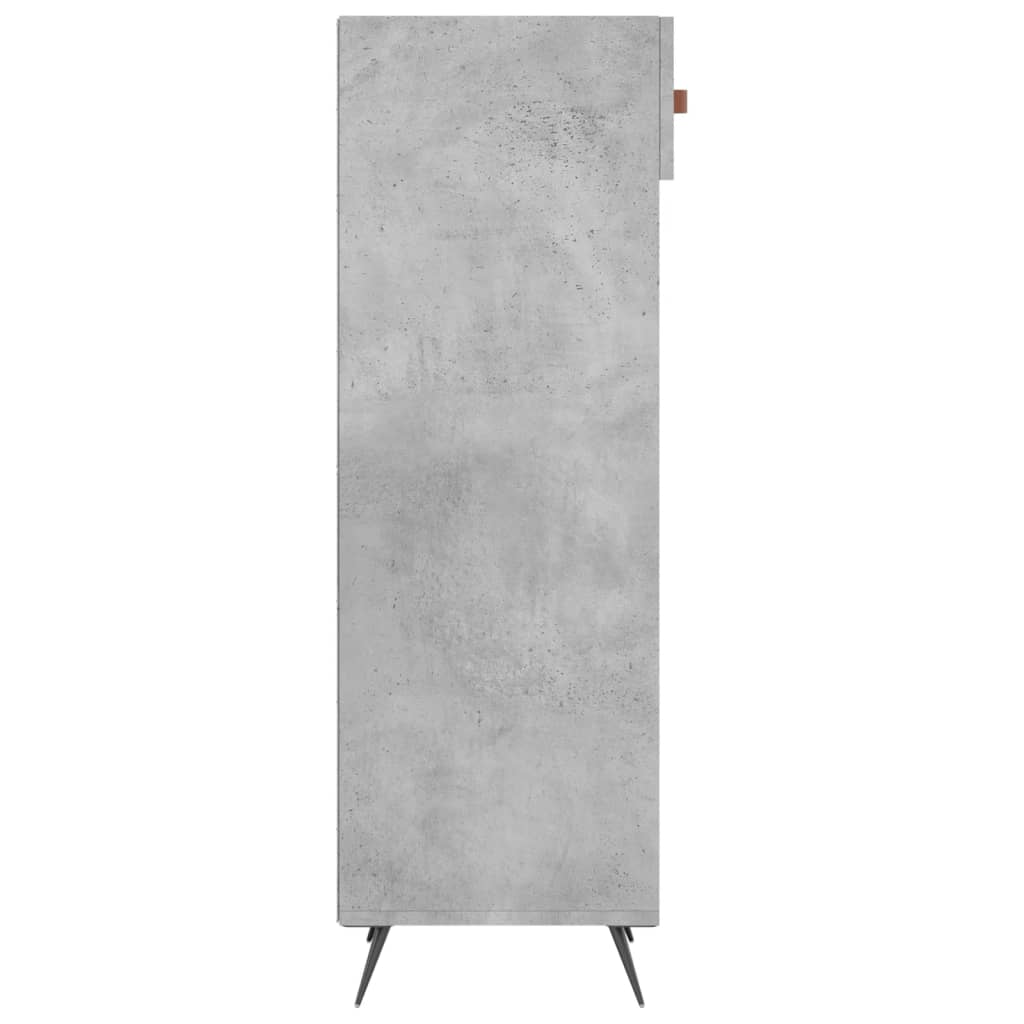 Shoe Cabinet Concrete Grey 30x35x105 cm Engineered Wood