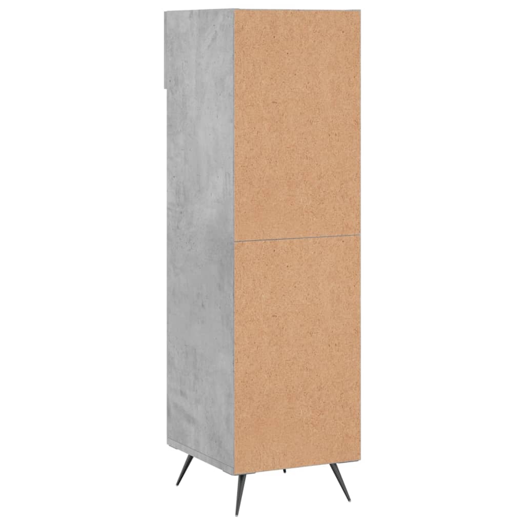 Shoe Cabinet Concrete Grey 30x35x105 cm Engineered Wood