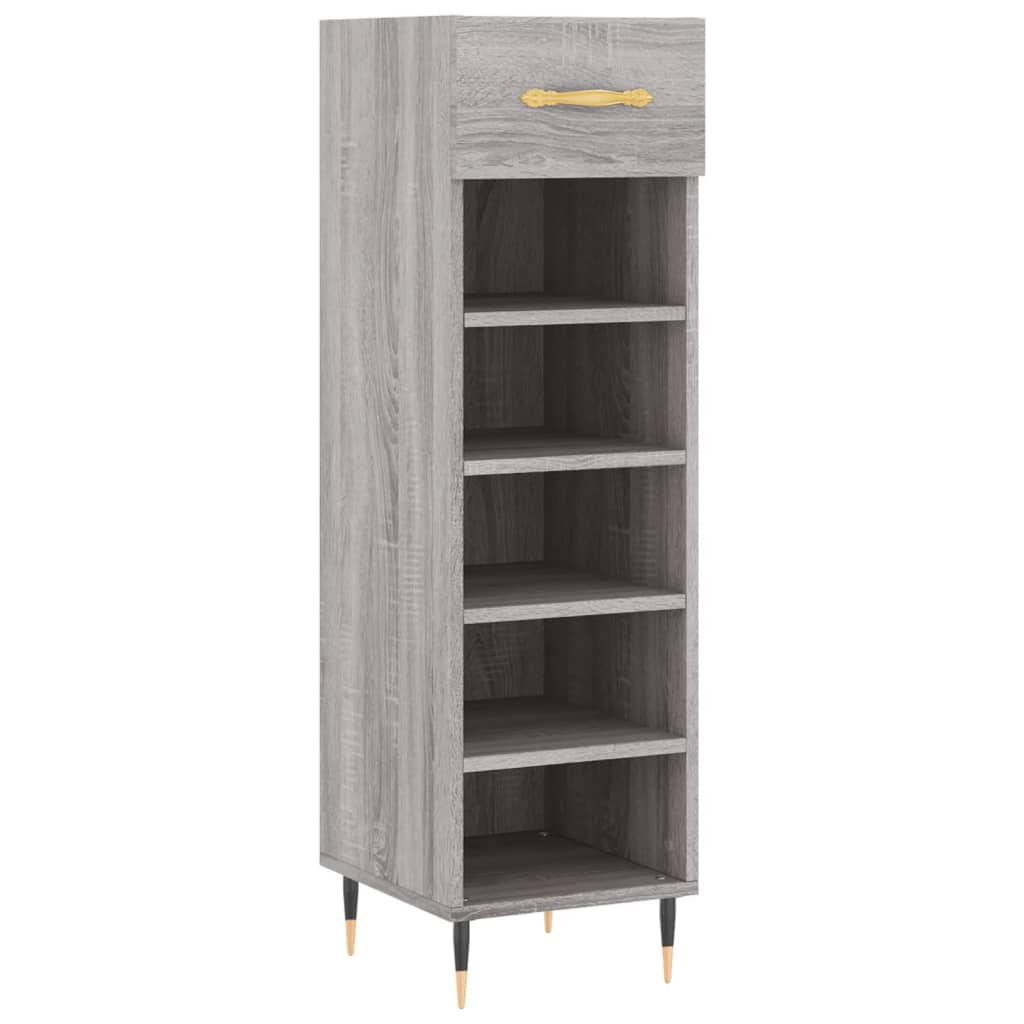 Shoe Cabinet Grey Sonoma 30x35x105 cm Engineered Wood