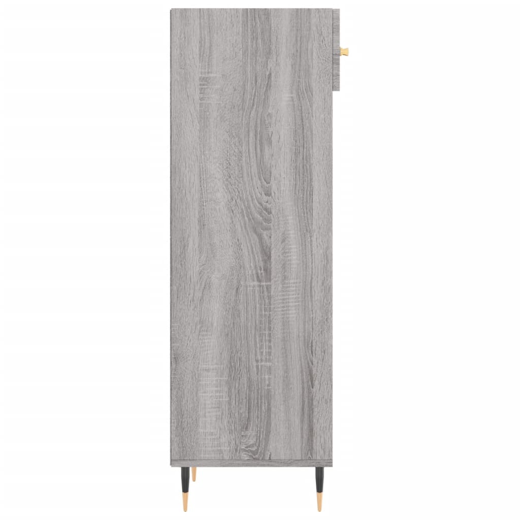 Shoe Cabinet Grey Sonoma 30x35x105 cm Engineered Wood