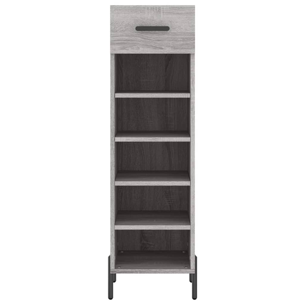 Shoe Cabinet Grey Sonoma 30x35x105 cm Engineered Wood
