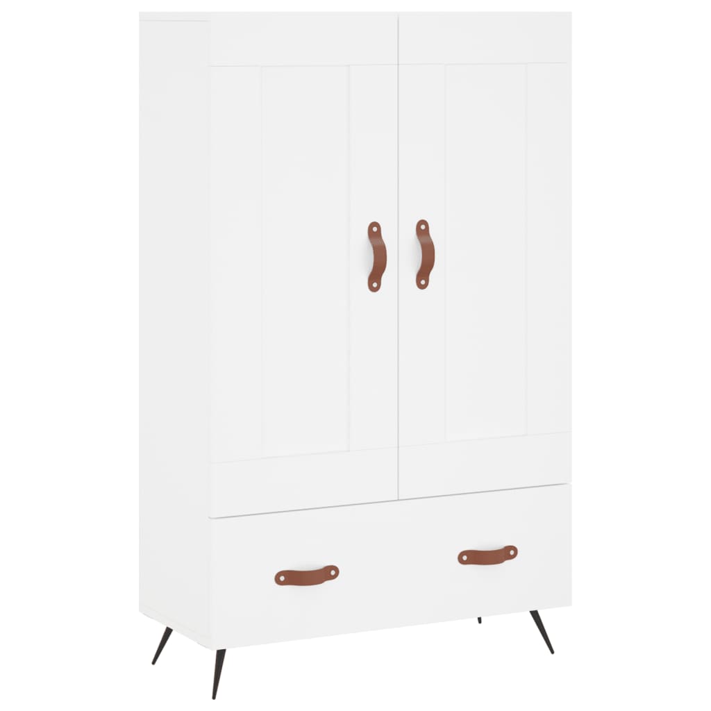 Highboard White 69.5x31x115 cm Engineered Wood