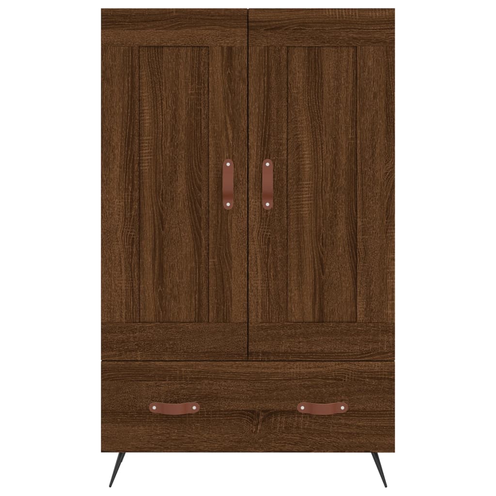 Highboard Brown Oak 69.5x31x115 cm Engineered Wood