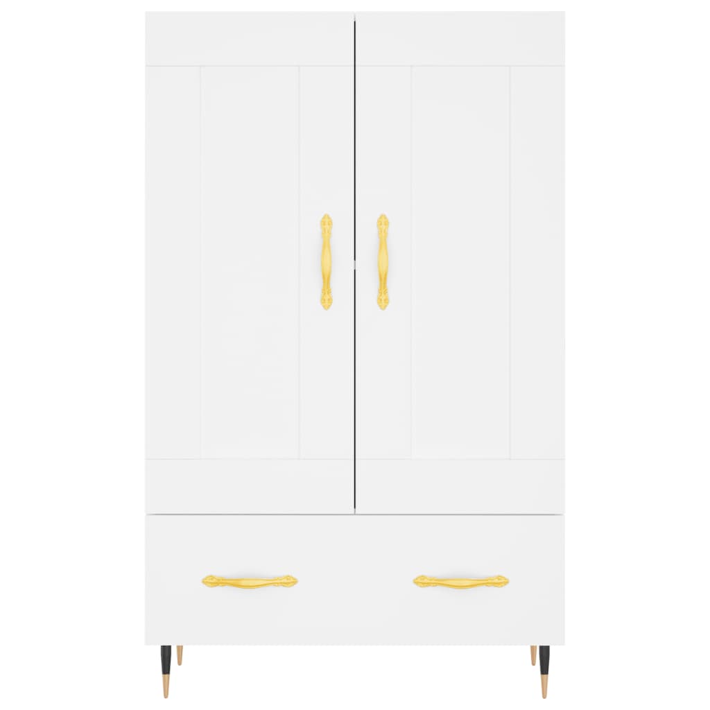 Highboard White 69.5x31x115 cm Engineered Wood
