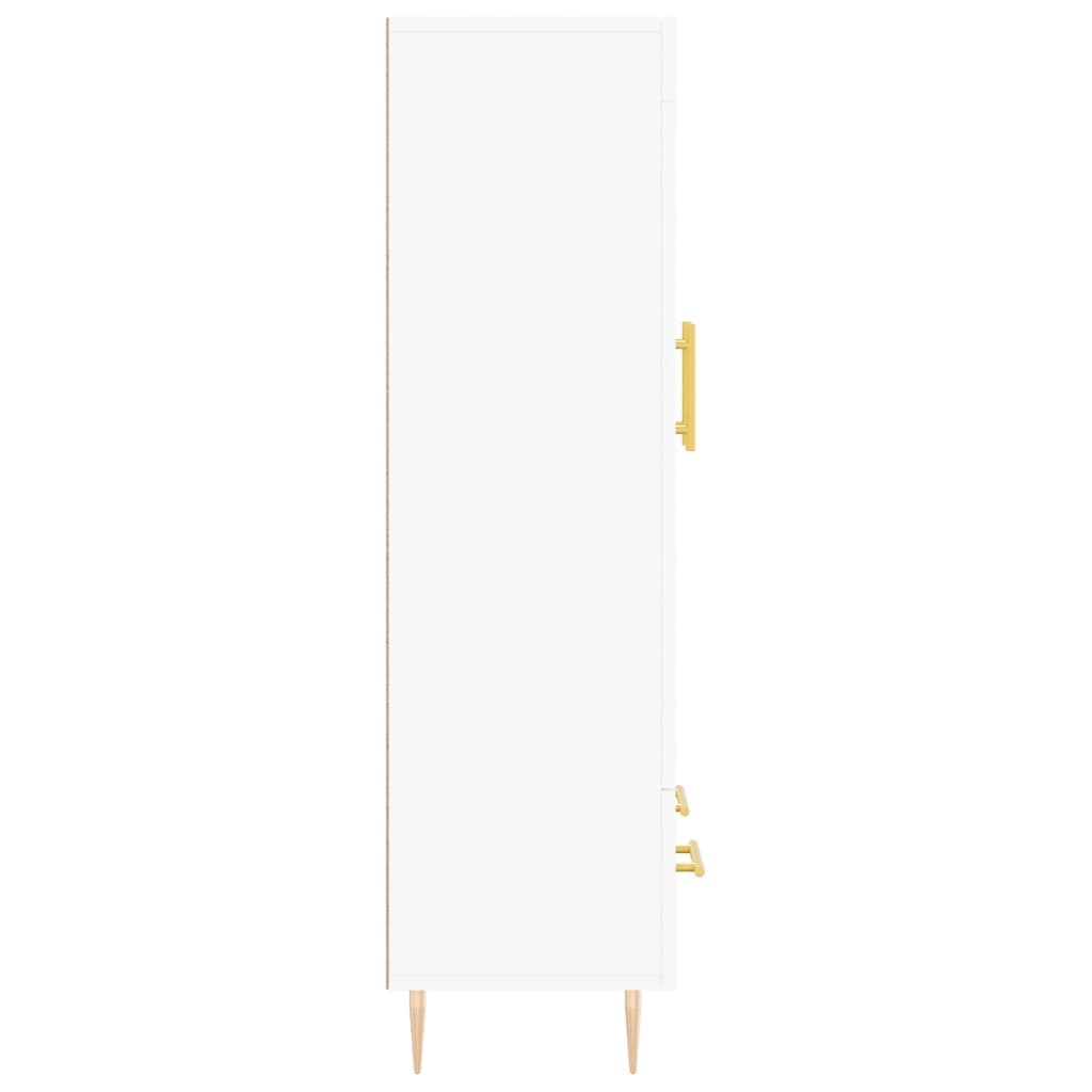 Highboard White 69.5x31x115 cm Engineered Wood