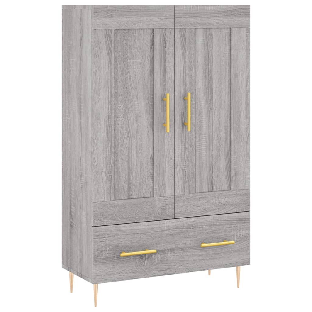 Highboard Grey Sonoma 69.5x31x115 cm Engineered Wood