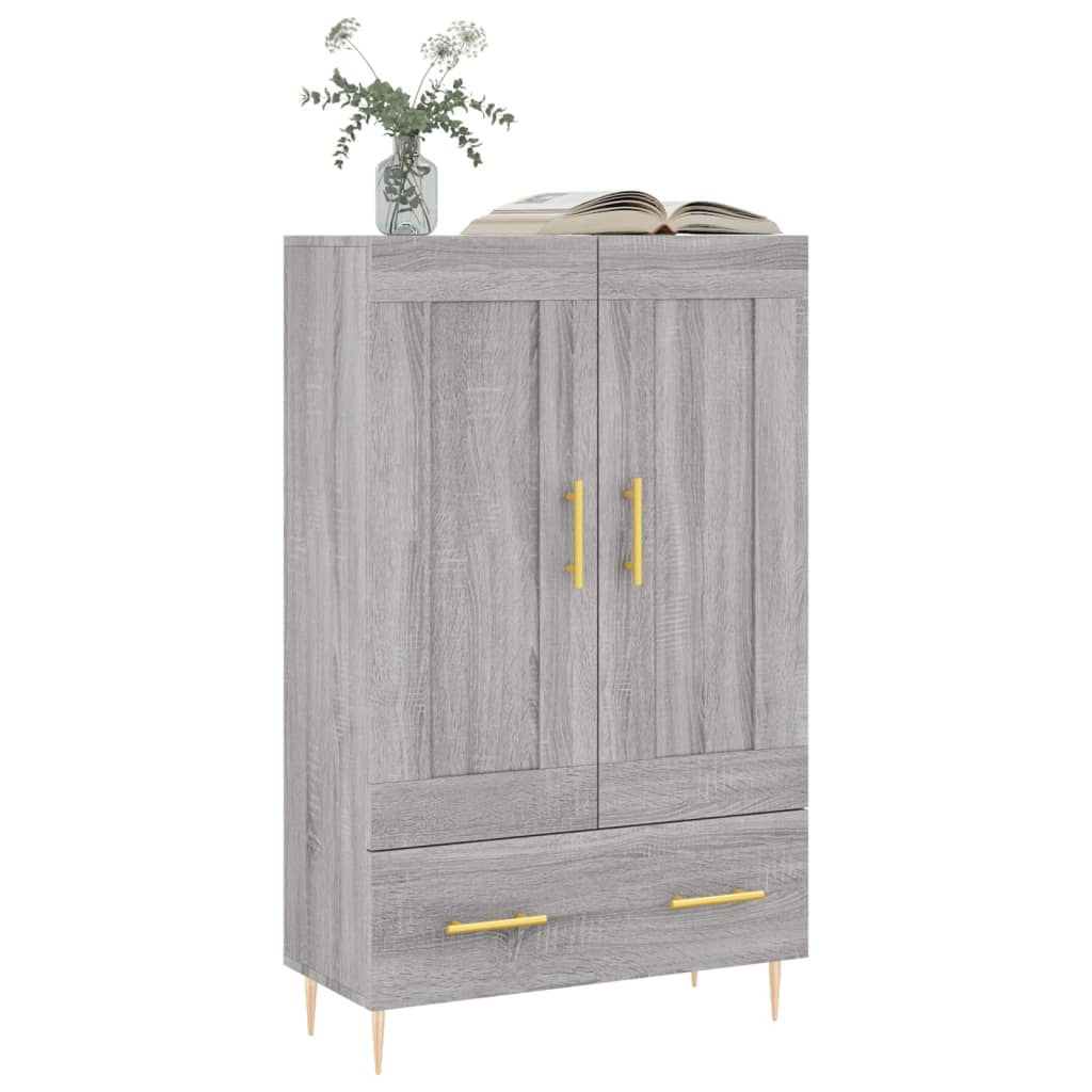 Highboard Grey Sonoma 69.5x31x115 cm Engineered Wood