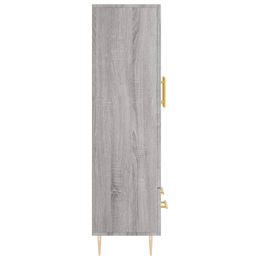 Highboard Grey Sonoma 69.5x31x115 cm Engineered Wood