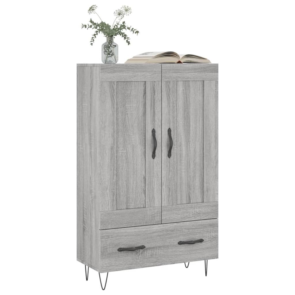 Highboard Grey Sonoma 69.5x31x115 cm Engineered Wood