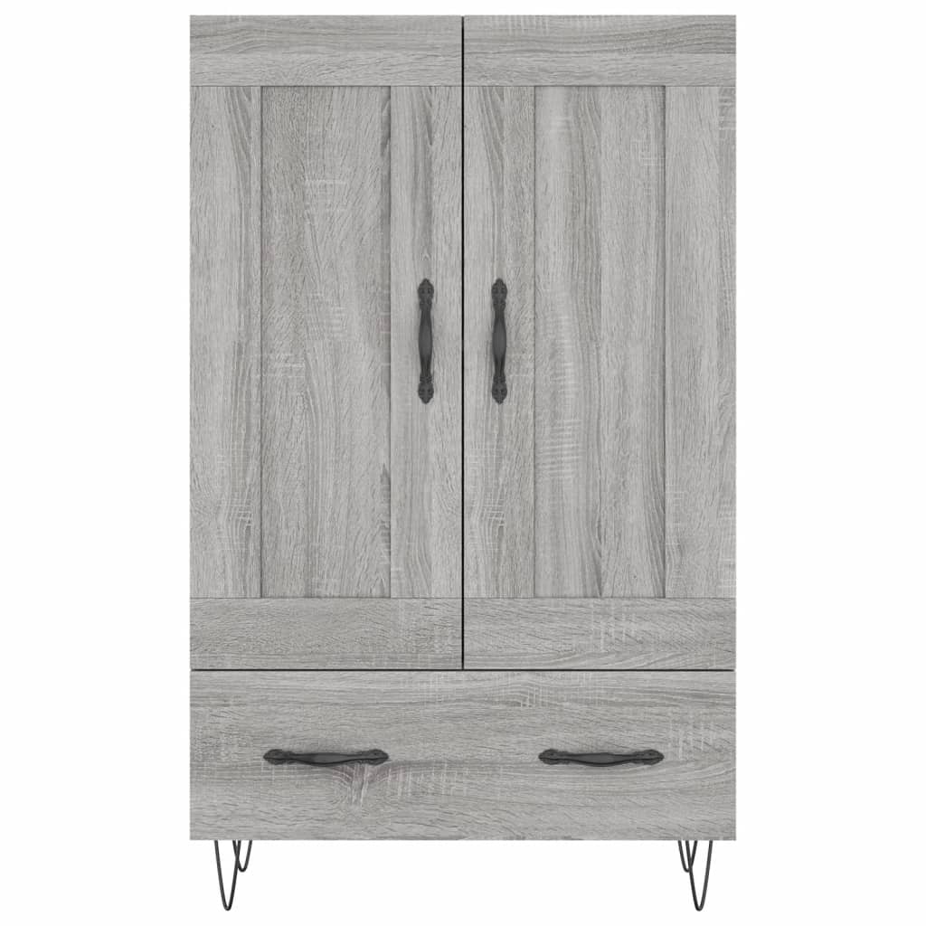 Highboard Grey Sonoma 69.5x31x115 cm Engineered Wood