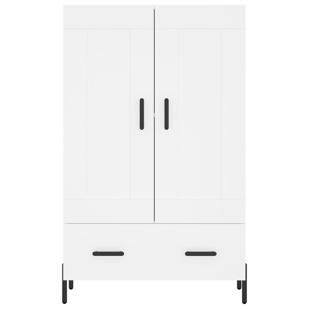 Highboard White 69.5x31x115 cm Engineered Wood