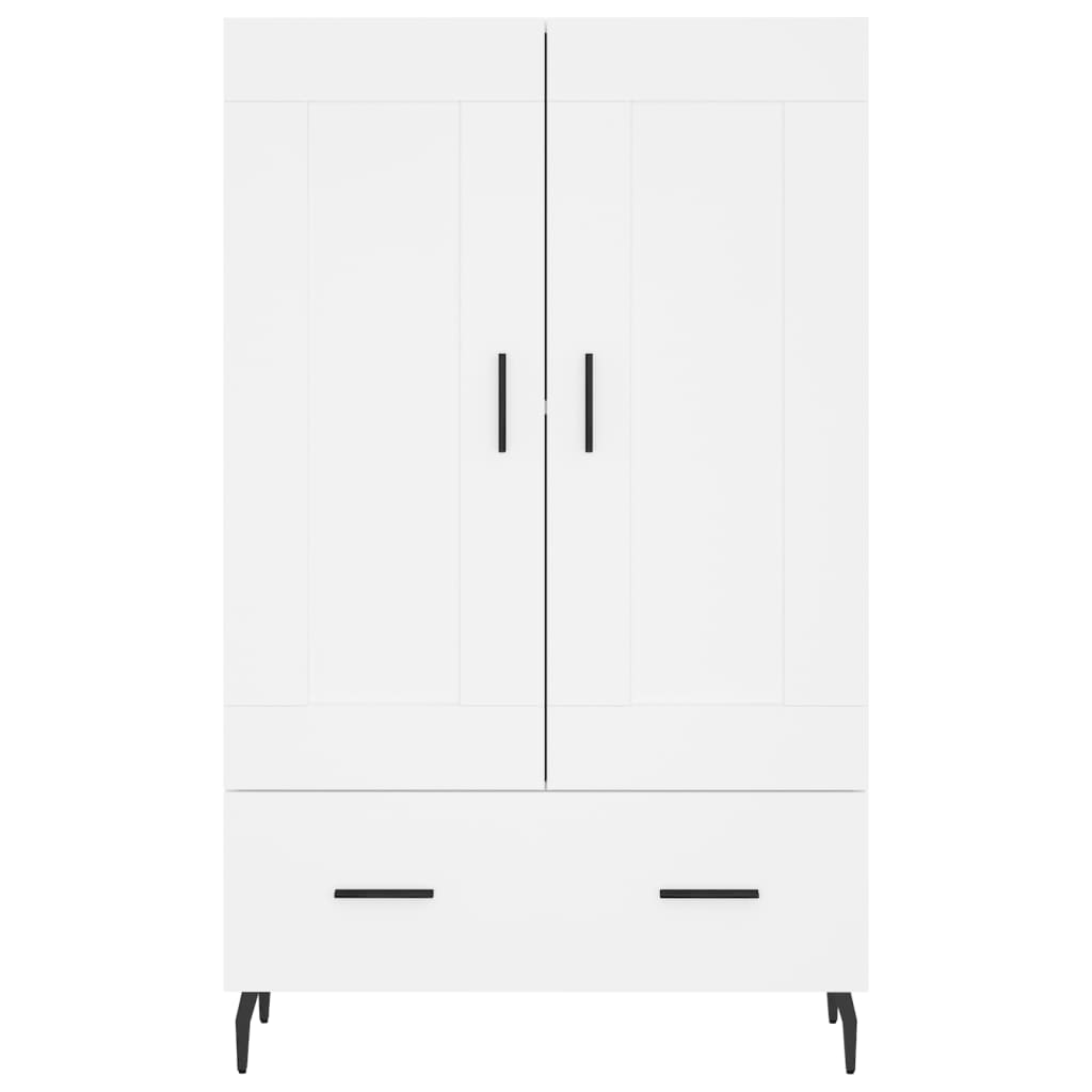 Highboard White 69.5x31x115 cm Engineered Wood
