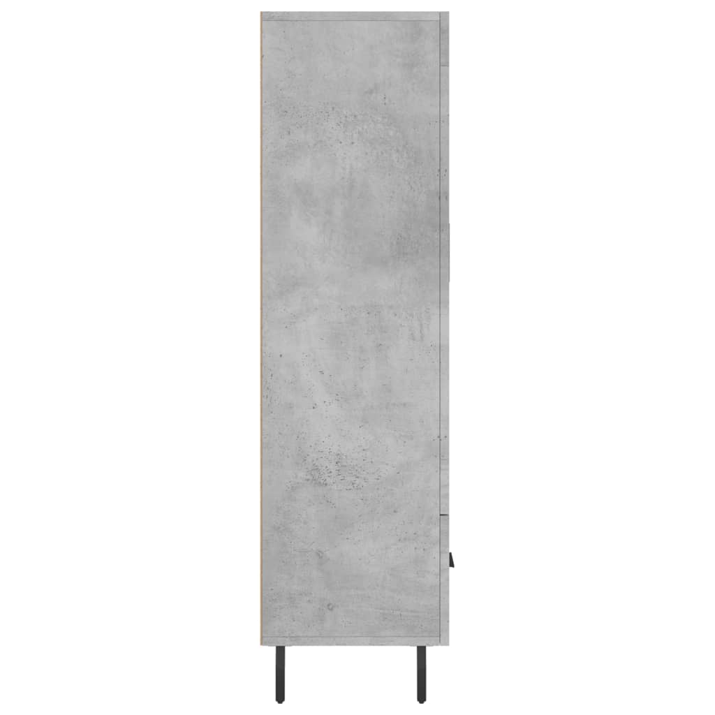 Highboard Concrete Grey 69.5x31x115 cm Engineered Wood
