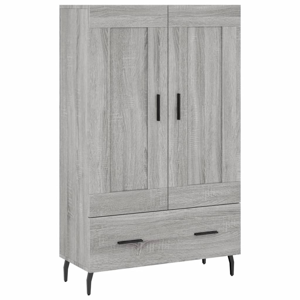 Highboard Grey Sonoma 69.5x31x115 cm Engineered Wood