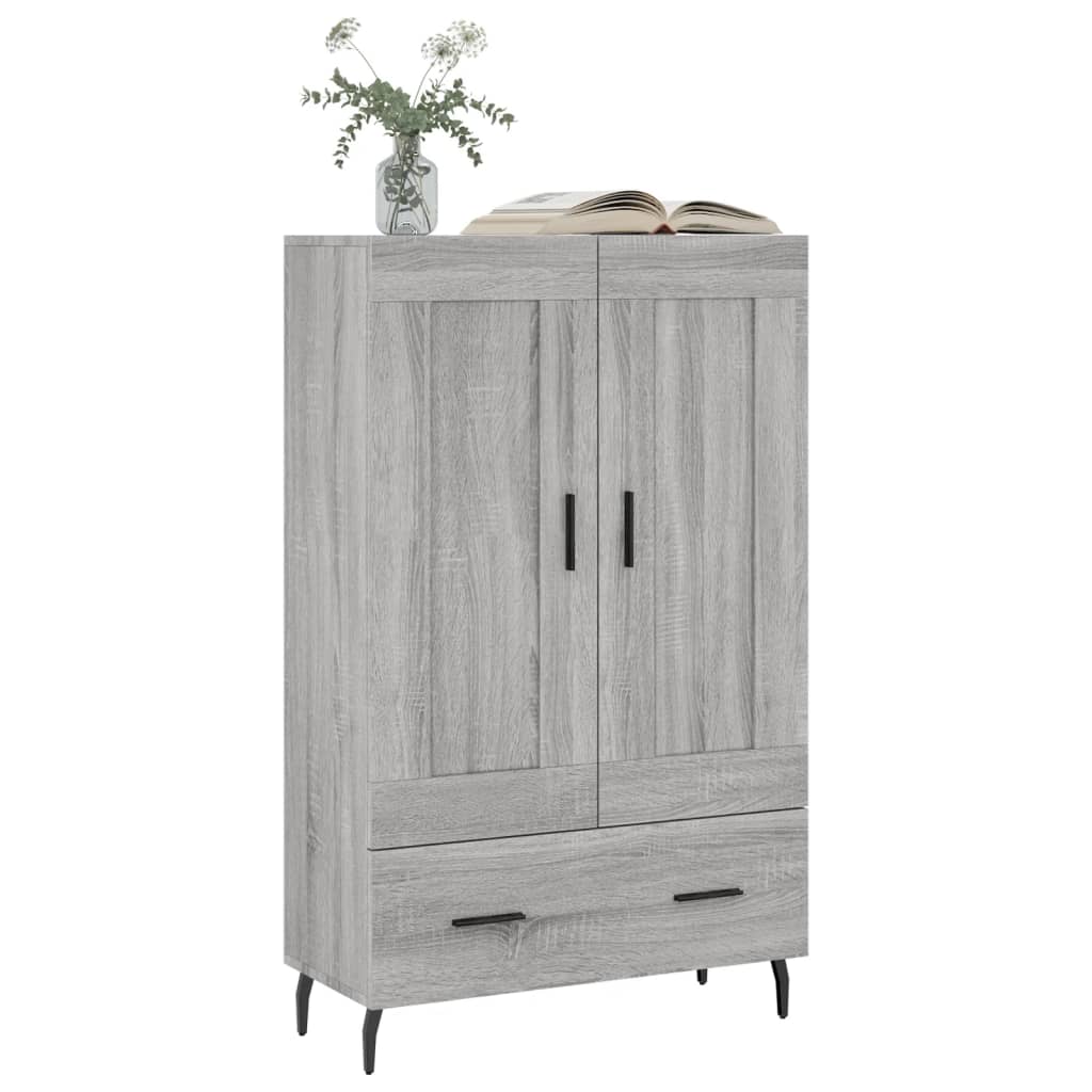 Highboard Grey Sonoma 69.5x31x115 cm Engineered Wood